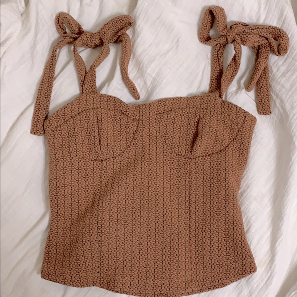 Pretty bow tie free people top